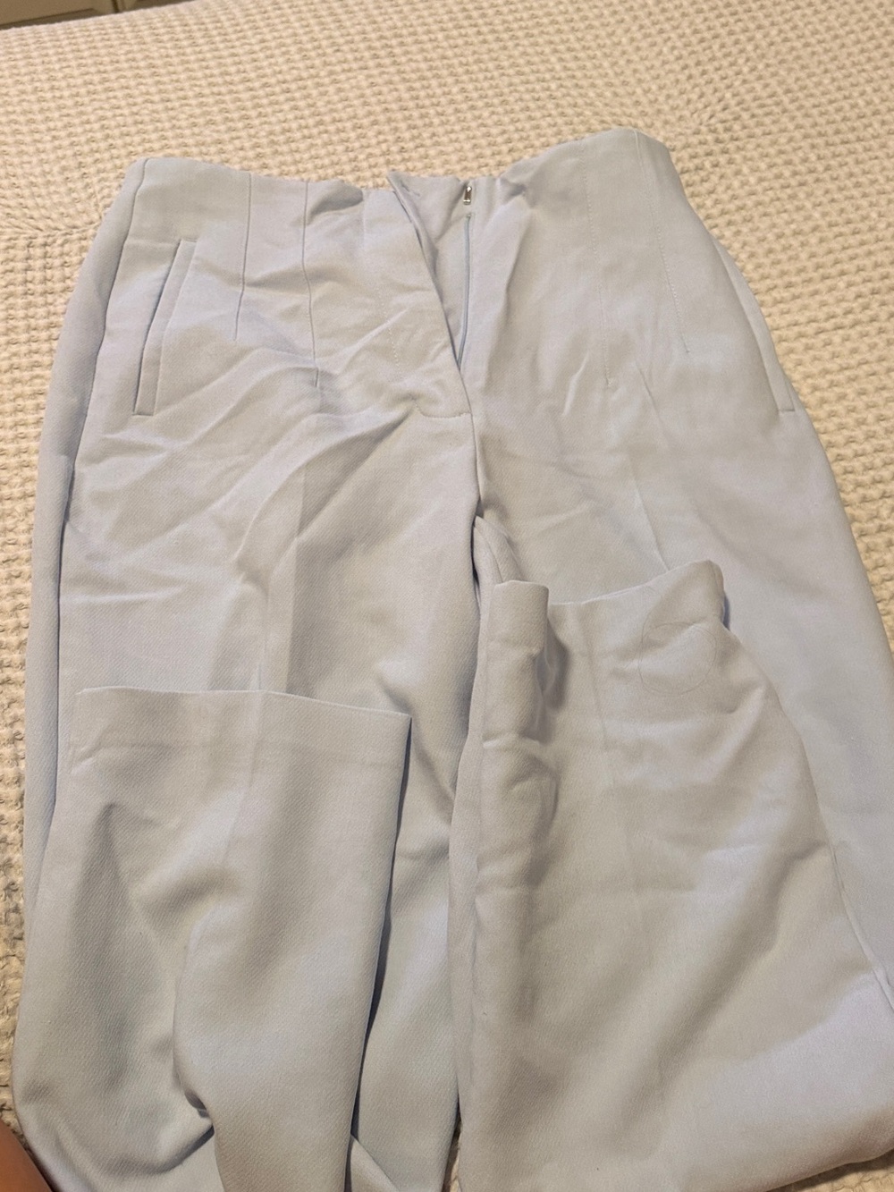 ZARA 
Light Blue Men's Dress Pants - Classic Tailored Fit